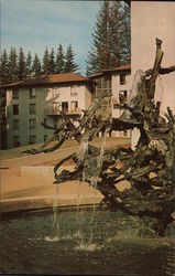 Metal Sculpture of Fountain Santa Cruz, CA Postcard Postcard Postcard