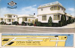 Ocean Park Motel Postcard