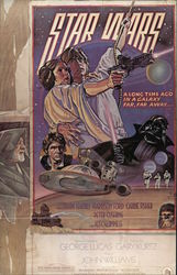 Star Wars Movie Poster 1977 Postcard