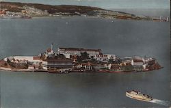 Alcatraz Island, San Francisco Bay Postcard