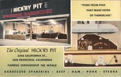 The Original Hick'ry Pit San Francisco, CA Postcard Postcard Postcard