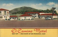 El Camino Motel Daly City, CA Postcard Postcard Postcard