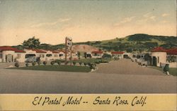 El Portal Motel Santa Rosa, CA Postcard Postcard Postcard