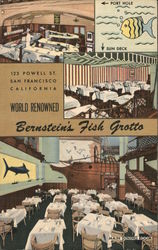 World Renowned Bernstien's Fish Grotto 123 Powell St. Postcard