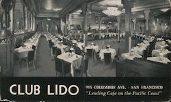 Club Lido San Francisco, CA Postcard Postcard Postcard