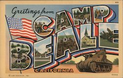 Greetings from Camp Beale California Postcard Postcard Postcard