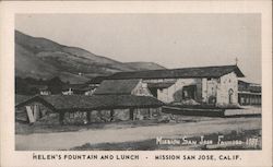 Helen's Fountain and Lunch Postcard