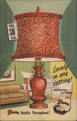 Deena Products Table Lamp, Delightful in Pairs! Chicago, IL Advertising Postcard Postcard Postcard