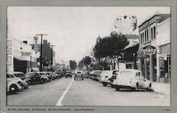 Burlingame Avenue Postcard