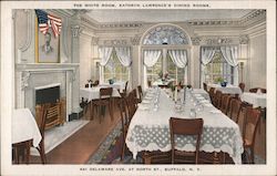 The White Room, Kathryn Lawrence's Dining Rooms Buffalo, NY Postcard Postcard Postcard