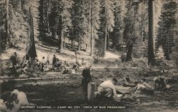 Outpost Camping - Camp McCoy - YMCA Postcard