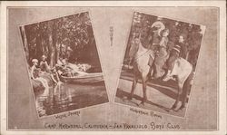 Camp Marwedel Boy's Club water sports and horseback riding San Francisco, CA Postcard Postcard Postcard