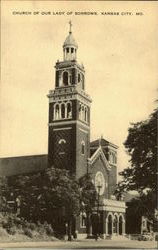 Church of our lady of sorrow Kansas City, MO Postcard Postcard