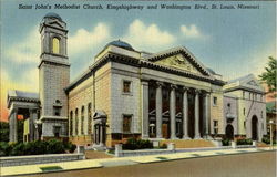 Saint John'S Methodist Church St. Louis, MO Postcard Postcard