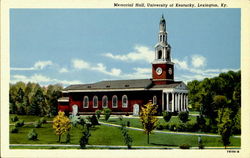 Memorial Hall,University of Kentucky Lexington, KY Postcard Postcard