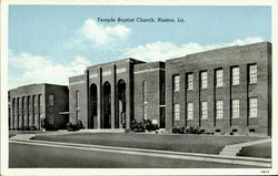 Temple Bapist Church Ruston, LA Postcard Postcard