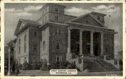 First Bapist Church Winnfield, LA Postcard Postcard