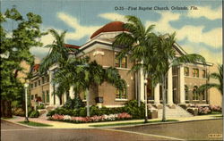 O-35-First Baptist Church Orlando, FL Postcard Postcard