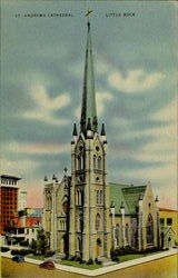 St. Andrews Cathedral Little Rock, AR Postcard Postcard