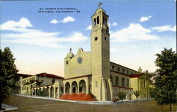 St. Joseph's Cathedral San Diego, CA Postcard Postcard