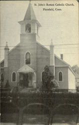 St.John's roman Catholic Church Plainfield, CT Postcard Postcard