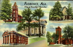 Florence, Ala. City of beautiful churches Postcard