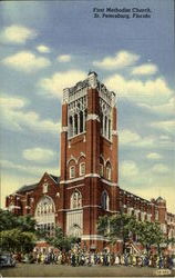 First Methodist Church St. Petersburg, FL Postcard Postcard