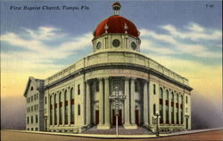 First Baptist Church Postcard