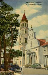 Old Cathedral St. Augustine, FL Postcard Postcard