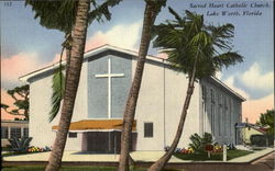 Sacred Heart Catholic Church Lake Worth, FL Postcard Postcard