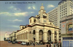 Gesu Catholic Church Miami, FL Postcard Postcard