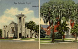 First Methodist Church/Trinity Methodist Church Deland, FL Postcard Postcard