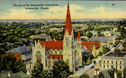 Church Of Imaculate Conception Jacksonville, FL Postcard Postcard