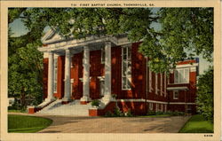 T-31 First Baptist Church Postcard