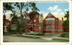 22 - Trinity Episcopal Church and Parish House Columbus, GA Postcard Postcard