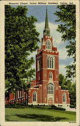 Memorial Chapel,Culver Military Academy Postcard