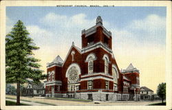 Methodist Church Brazil, IN Postcard Postcard