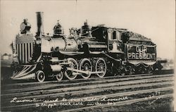 Locomotive Used to Transport Teddy Roosevelt to Cripple Creek, Colorado Locomotives Postcard Postcard Postcard