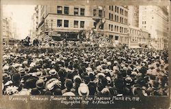 Unveiling Tetrazzini Memorial Bronze, March 24, 1912 Postcard