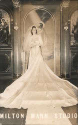 Milton Mann Studios. Bride on altar Advertising Postcard Postcard Postcard