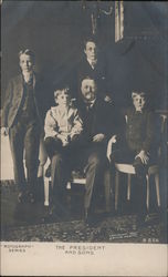 Theodore Roosevelt and Sons Postcard Postcard Postcard