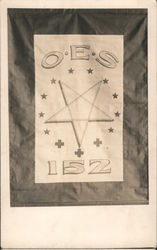 OES 152 Banner Fraternal Postcard Postcard Postcard