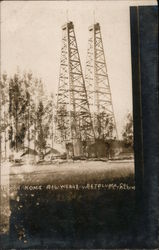 Homestead with Oil Wells Petaluma, CA Postcard Postcard Postcard