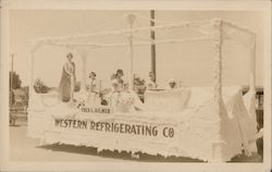 Western Refrigerating Co Parade Float Postcard