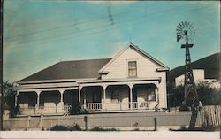 Colorized Card of Home in Petaluma Postcard