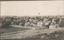 View Overlooking Residential Area with Two-Story Homes Postcard