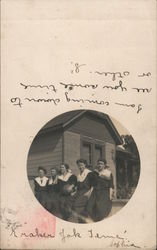 Snapshot of Girls Postcard