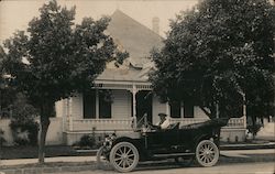 Car in Front of Home Petaluma, CA Postcard Postcard Postcard