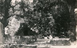 Giant Outdoor Fireplace, Mark West Resort Santa Rosa, CA Postcard Postcard Postcard