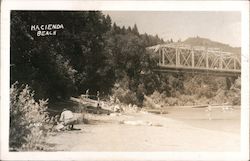 Hacienda Beach and Bridge Postcard